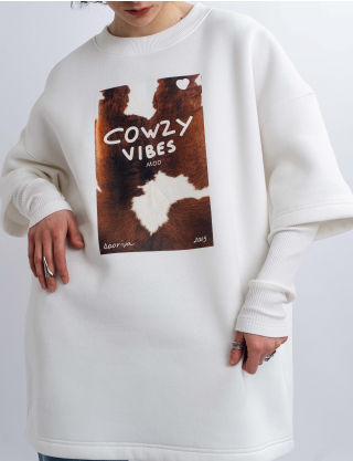 Картинка Світшот "Сowzy" бежевий 