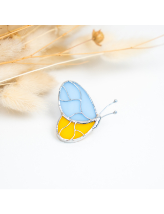 Брошка "Метелик" скляна Картинка Брошка "Метелик" скляна
