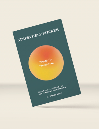 Картинка Об'ємна наліпка "Stress less"