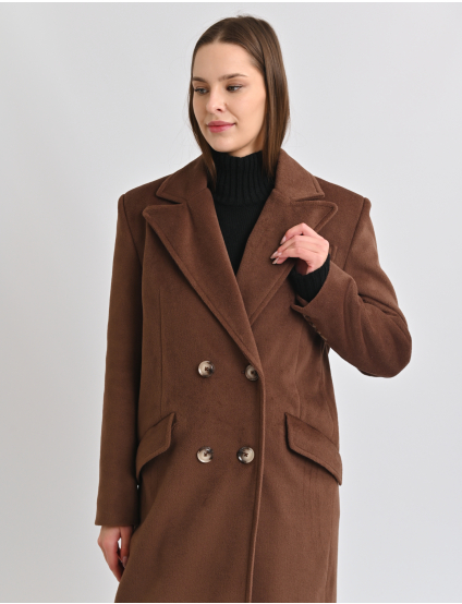 Картинка Пальто коричневе