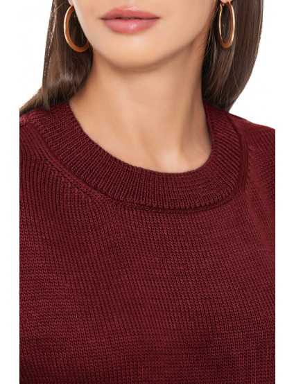 Картинка Светр бордовий