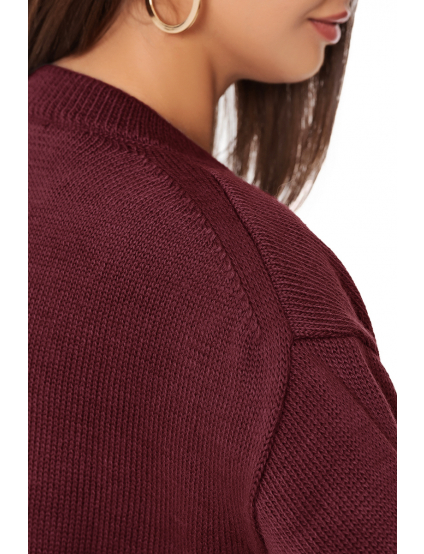 Картинка Светр бордовий