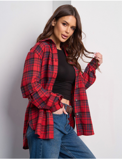 Картинка Сорочка червона картата