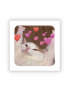 Картинка Об'ємна наліпка "Cat love"