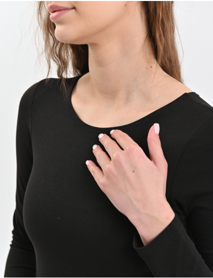 Картинка Лонгслів чорний