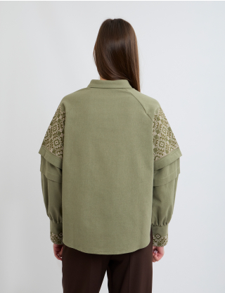 Картинка Вишиванка світло-зелена