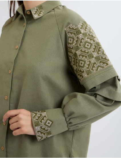 Картинка Вишиванка світло-зелена