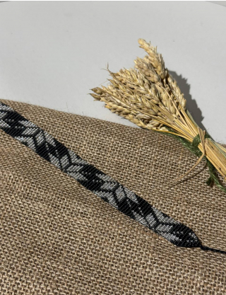 Картинка Чокер із бісеру темно-сірий