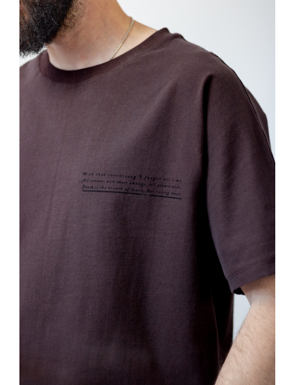 Картинка Футболка темно-коричнева