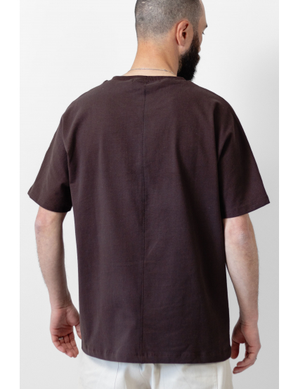 Картинка Футболка темно-коричнева