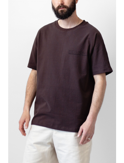 Картинка Футболка темно-коричнева