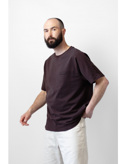 Картинка Футболка темно-коричнева