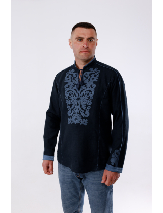 Картинка Вишиванка "Монохром" синя