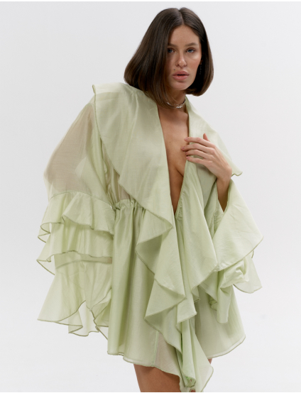 Картинка Сукня міні "KARINA" світло-зелена