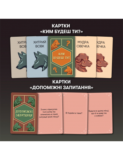 Картинка Гра для компанії «Вовк в овечій шкурі»