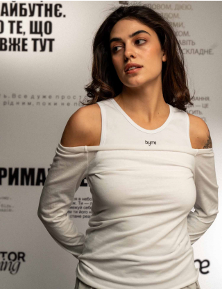 Картинка Лонгслів білий