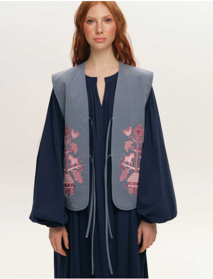 Картинка Жилет "Дерево життя" синій