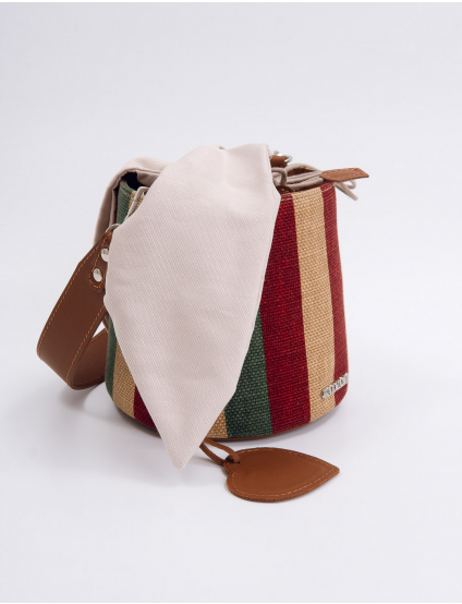 Картинка Сумка коричнева з принтом 