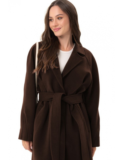 Картинка Пальто темно-коричневе 
