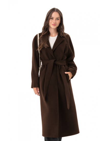 Картинка Пальто темно-коричневе 