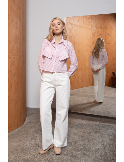 Картинка Сорочка рожева укорочена