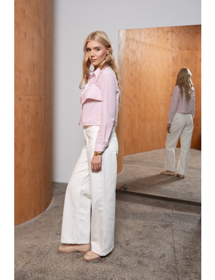 Картинка Сорочка рожева укорочена