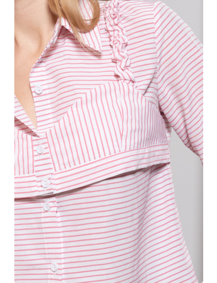 Картинка Сорочка рожева укорочена