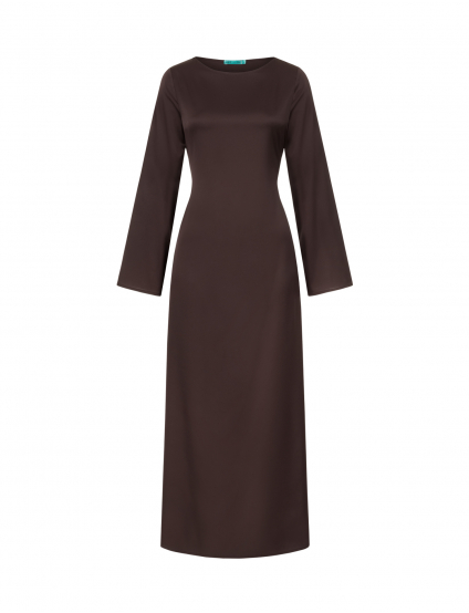Картинка Сукня темно-коричнева