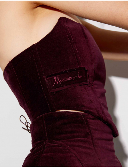 Картинка Корсет бордовий