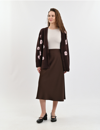 Картинка Спідниця темно-коричнева