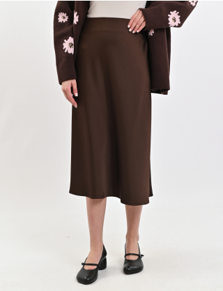 Картинка Спідниця темно-коричнева