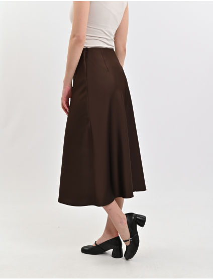 Картинка Спідниця темно-коричнева