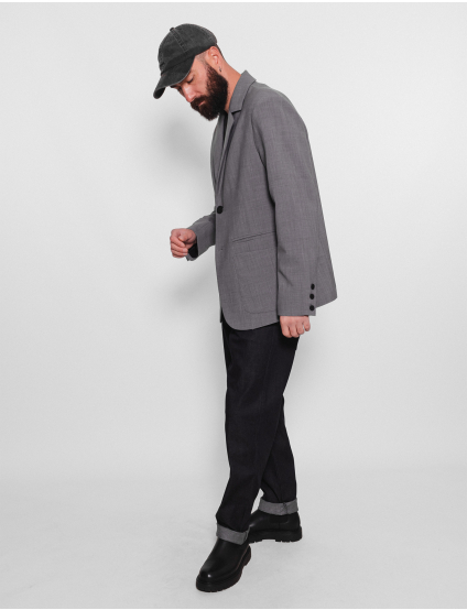 Картинка Піджак чоловічий однобортний світло-сірий