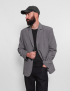 Картинка Піджак чоловічий однобортний світло-сірий