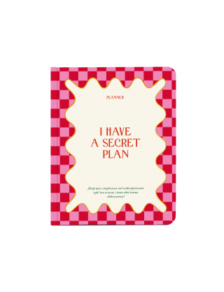 Картинка Планер «I HAVE A SECRET PLAN» рожевий