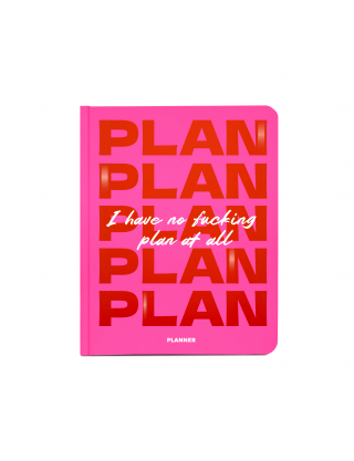 Картинка Планер «I HAVE NO PLAN AT ALL» рожевий