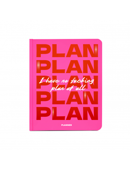 Картинка Планер «I HAVE NO PLAN AT ALL» рожевий