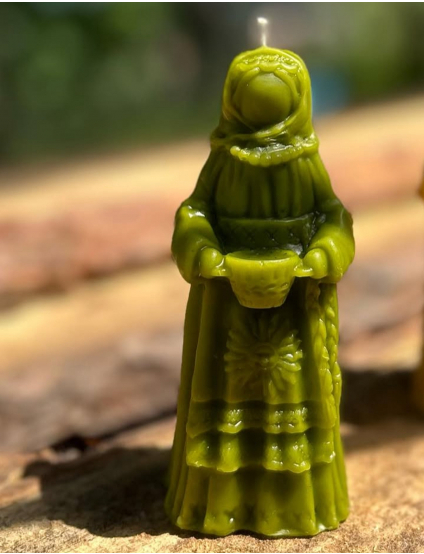 Картинка Свічка зелена