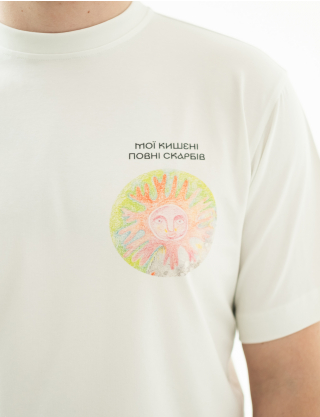 Картинка Футболка біла з принтом