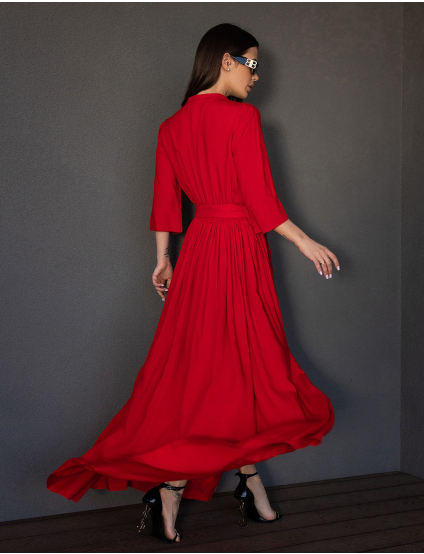 Картинка Сукня максі червона 