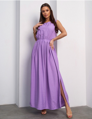 Картинка Сарафан максі бузковий 