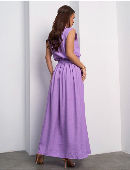 Картинка Сарафан максі бузковий 