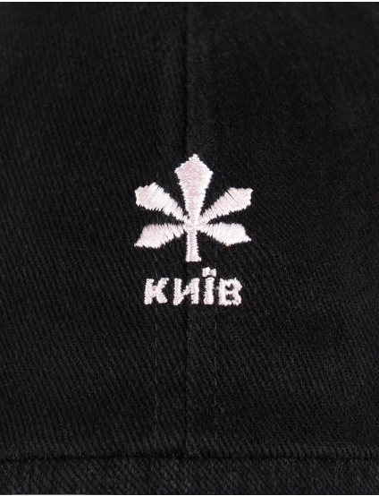Картинка Кепка чорна з вишивкою