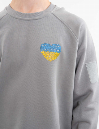 Картинка Світшот сірий з принтом 