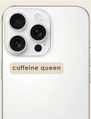 Картинка 3D-стікер "Caffeine queen"
