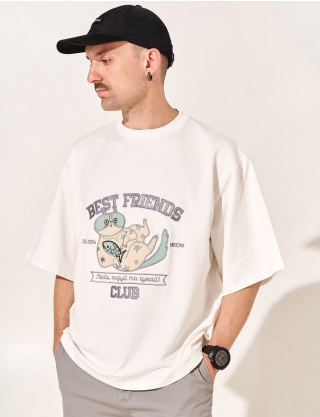 Картинка Футболка "Best Friend's Club" біла 