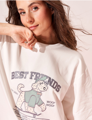 Картинка Футболка "Best Friend's Club" біла