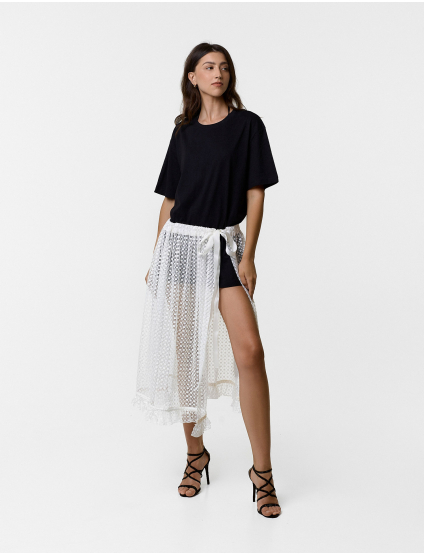 Картинка Спідниця міді біла 