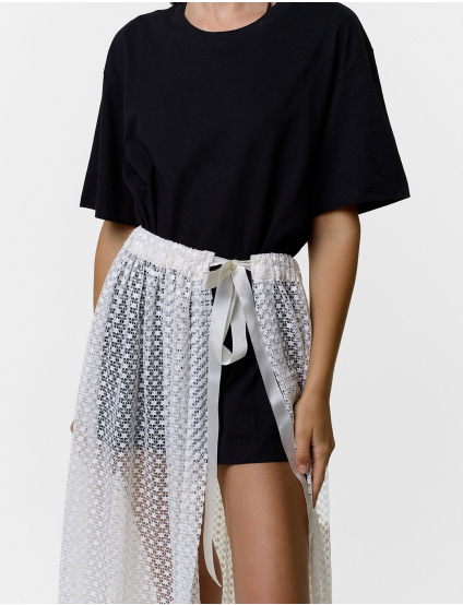 Картинка Спідниця міді біла 