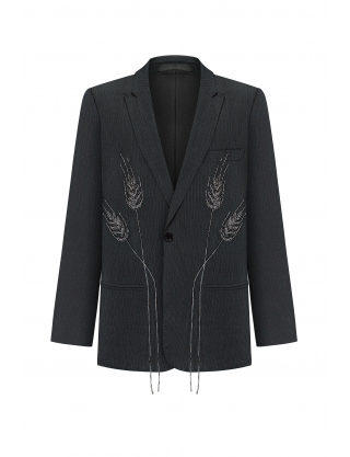 Картинка Піджак темно-сірий з декором